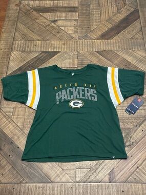 NWT Green Bay Packers women's rhinestone t-shirt by Fanatics size medium